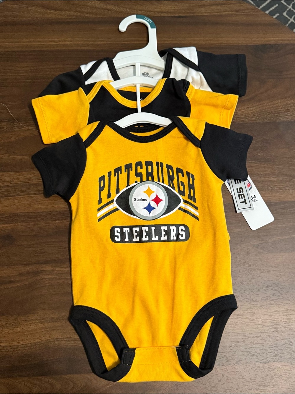 NWT Pittsburgh Steelers onesie set